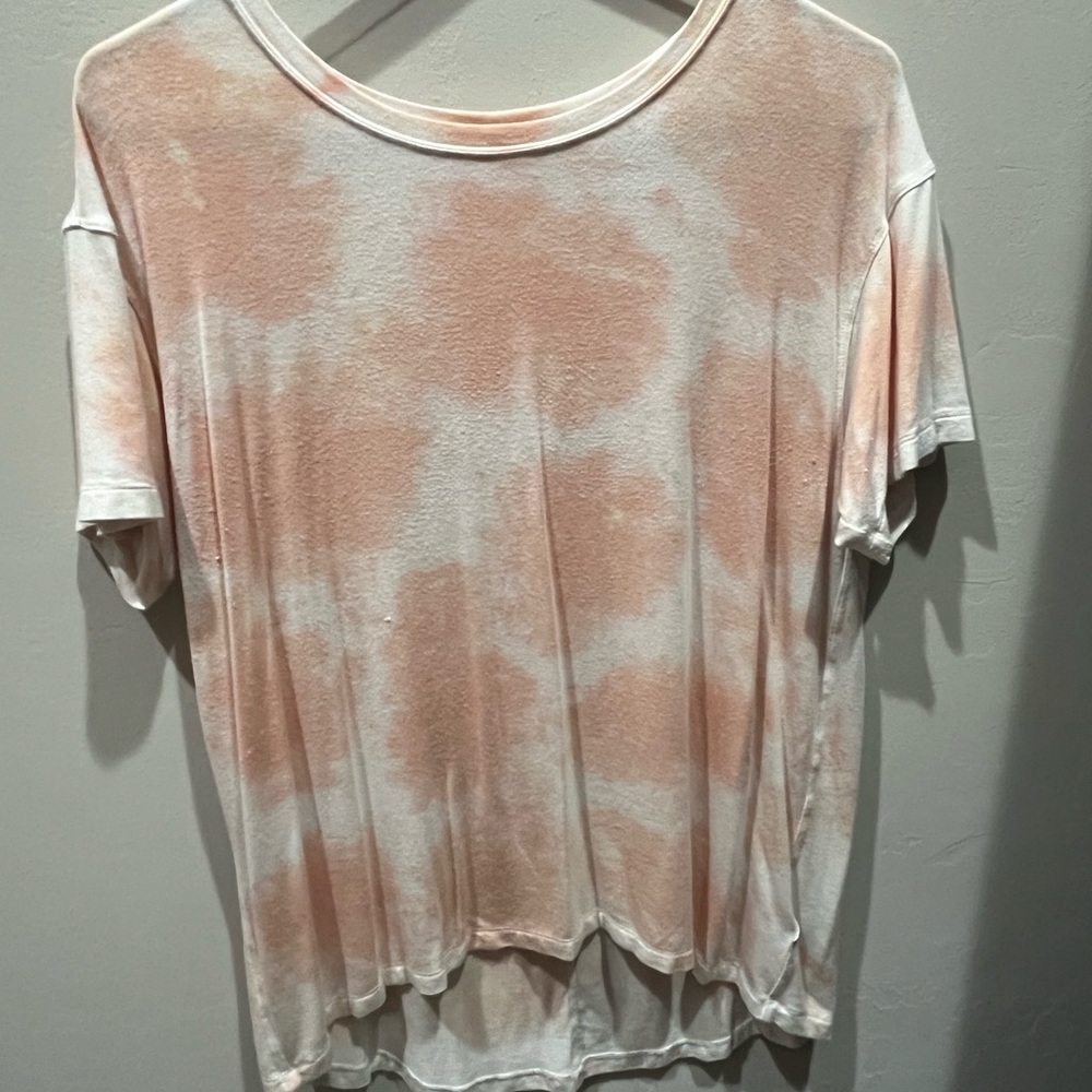 Peach Tie-Dye Women's Top